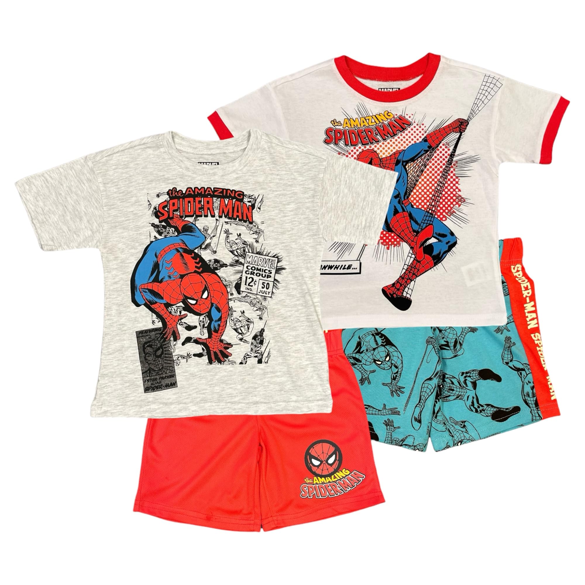 MarvelSpider-Man Toddler/Little Boys Tee-Shirt Short Set