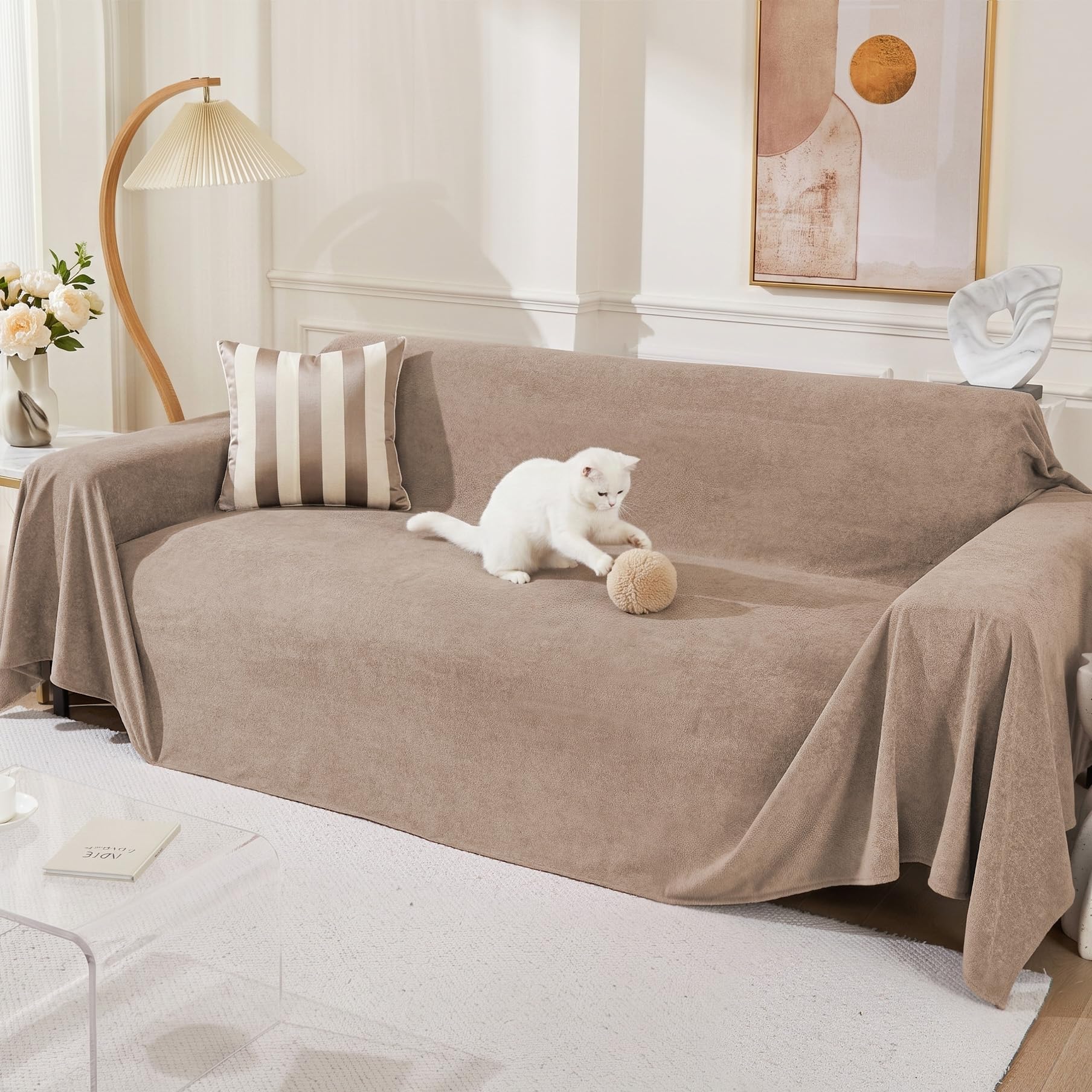 Photo 1 of MEETSKY Sofa Slipcover 71" x 102" Khaki