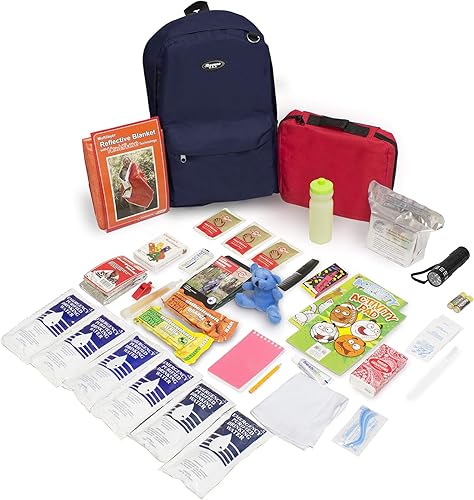 Emergency Zone - Kit de supervivencia de emergencia de lujo para niños de 72 horas Keep-Me-Safe