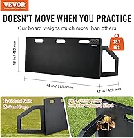Vista 2 de VEVOR Soccer Rebounder Board, Portable Soccer Wall with 2 Angles Rebound, Foldable HDPE Kickback Rebound Board, Soccer Training Equipment for Kids