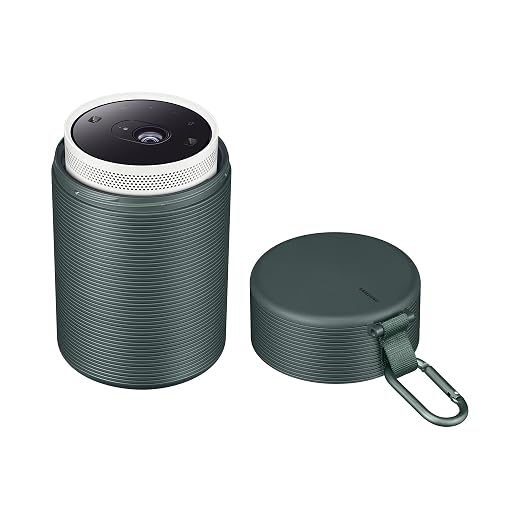 SAMSUNG The Freestyle Carrying Case for Smart Portable Projector, IP55 Weather Resistant, Scratch Resistant, Compact, Sleek, Tube Shaped Design with Clip, VG-SCLA00NG