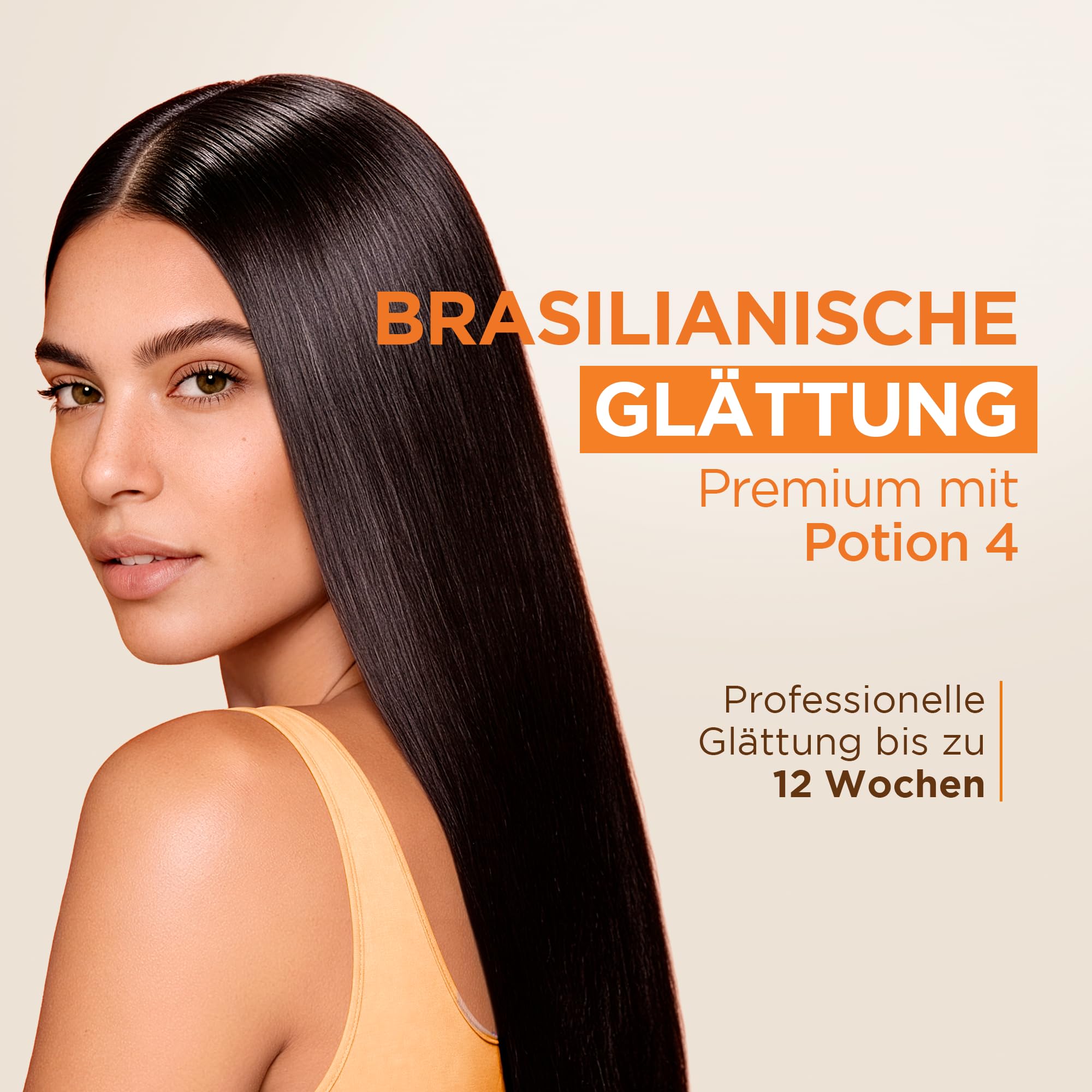 KATIVA Brasilianisches Keratin Haarglättungs-Set mit Hyaluronsäure & Potion 4 Hitzeschutzserum – Formolfreie Glättung für zu Hause – Bis zu 12 Wochen Frizz-Kontrolle für alle Haartypen
