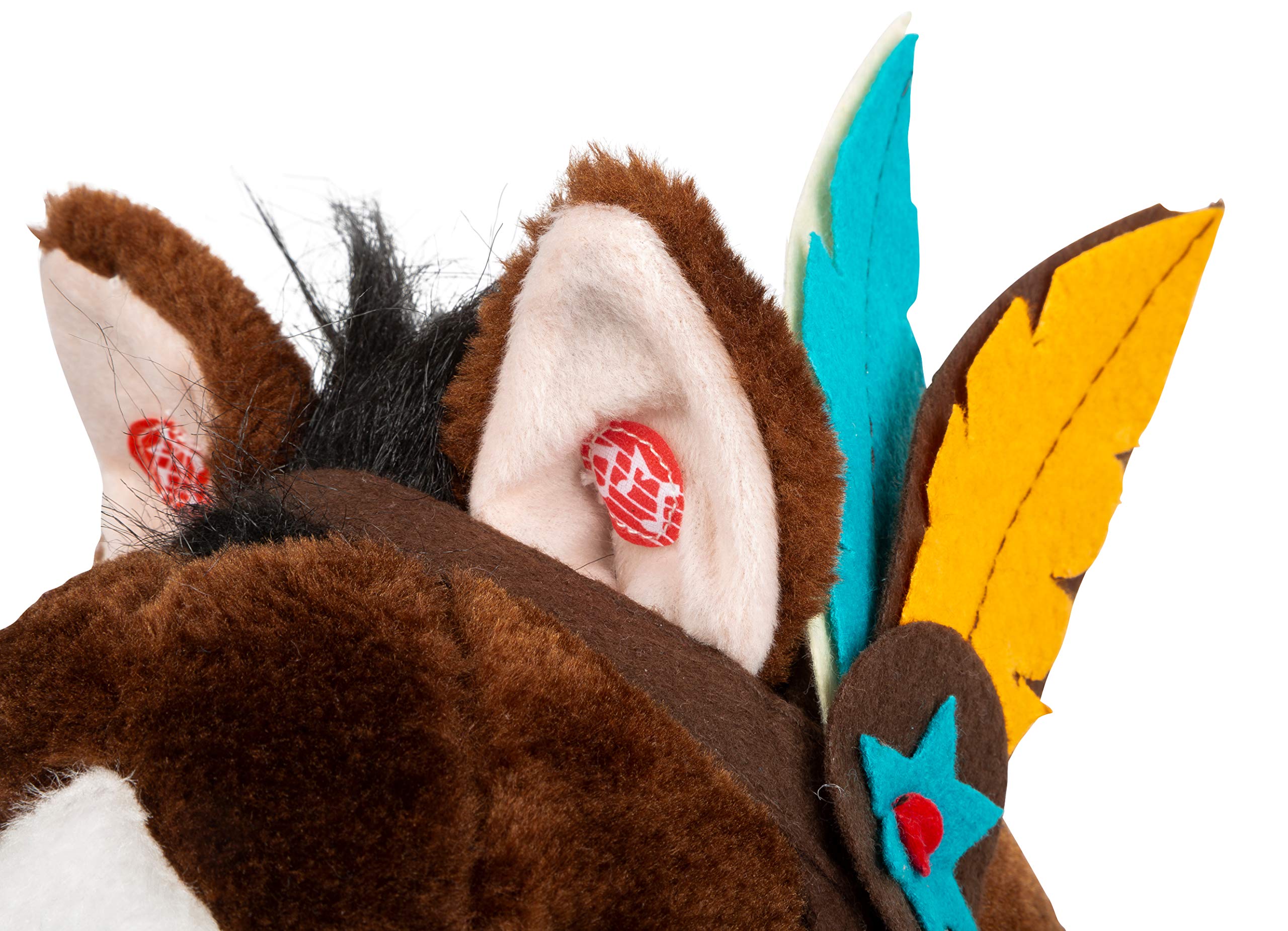 small foot 11385 Schaukelpferd Indianer, mit Soundeffekten und inkl. passenden Kopfschmuck, ab 3 Jahren Spielzeug, Mehrfarbig