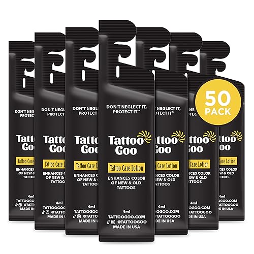Miniatura 7 de Tattoo Goo Loción de cuidado posterior hidratante para la piel calmante y iluminadora de color tratamiento curativo con aceite de oliva oro Healix