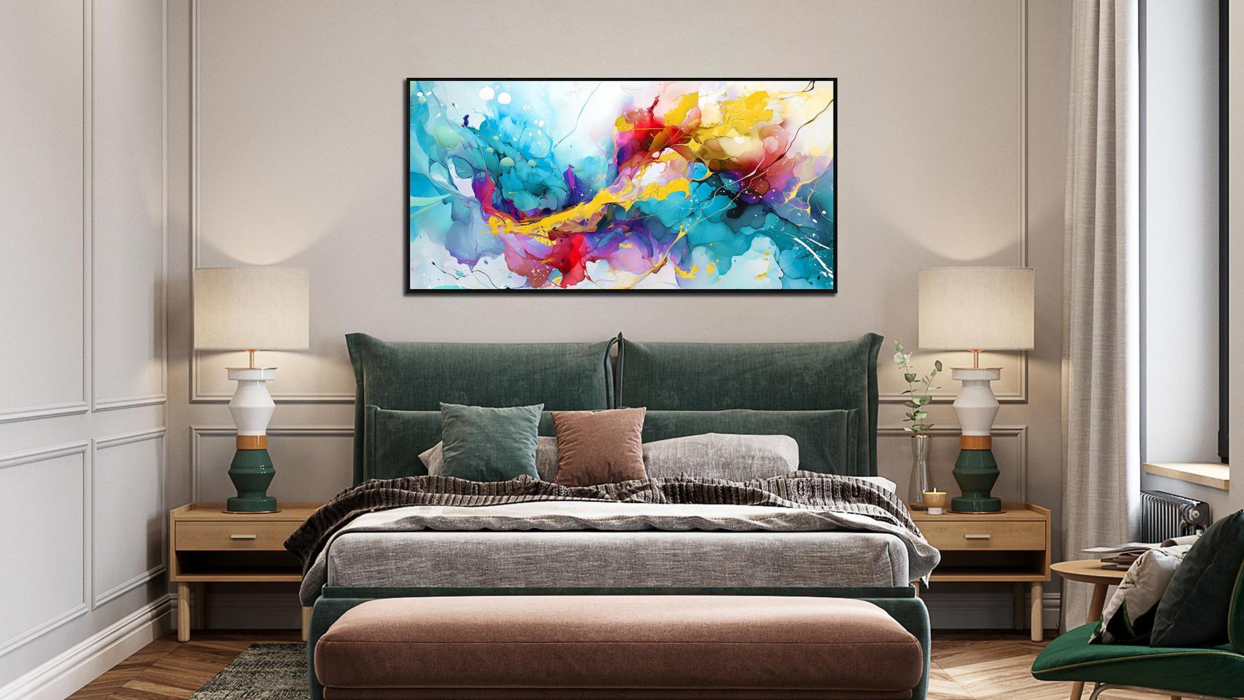 KARE DESIGN 抽象油彩画 120x90cm Amazon.com: Colorful Wall Art for