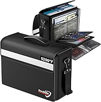 Vista 10 de DocSafe Bolsa de documentos grande ignífuga y resistente al agua de 5200°F con múltiples bolsillos, organizador de almacenamiento de archivos de 17