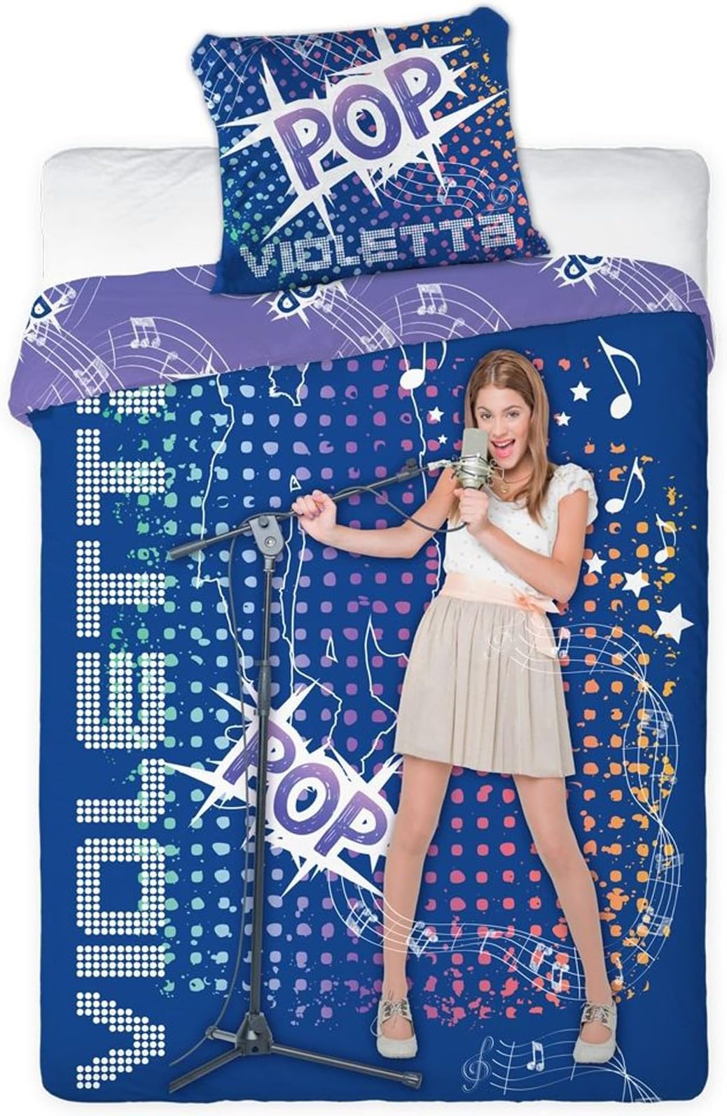 Disney Violetta Pop Single Duvet Cover and Pillowcase Set