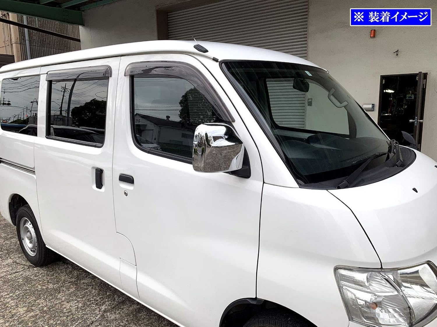 Amazon Brightz ライトエースバン S402m S412m メッキドアミラーカバー Aタイプ Mir Sid 217 S402 S412 402 412 タウンエース バン 車 バイク 車 バイク