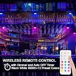 BLS LED Puck Lights, Under Cabinet Lighting, Battery Powered Lights, Stick on Lights, Color Changing Lights with Dimmer and Timer, AA Battery Operated Closet Light, White, 6 Pack