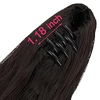 Vista 6 de Extensión de cola de caballo con clip de garra, extensión de cola de caballo rizada, extensión de cola de caballo ondulada, extensiones de cabello