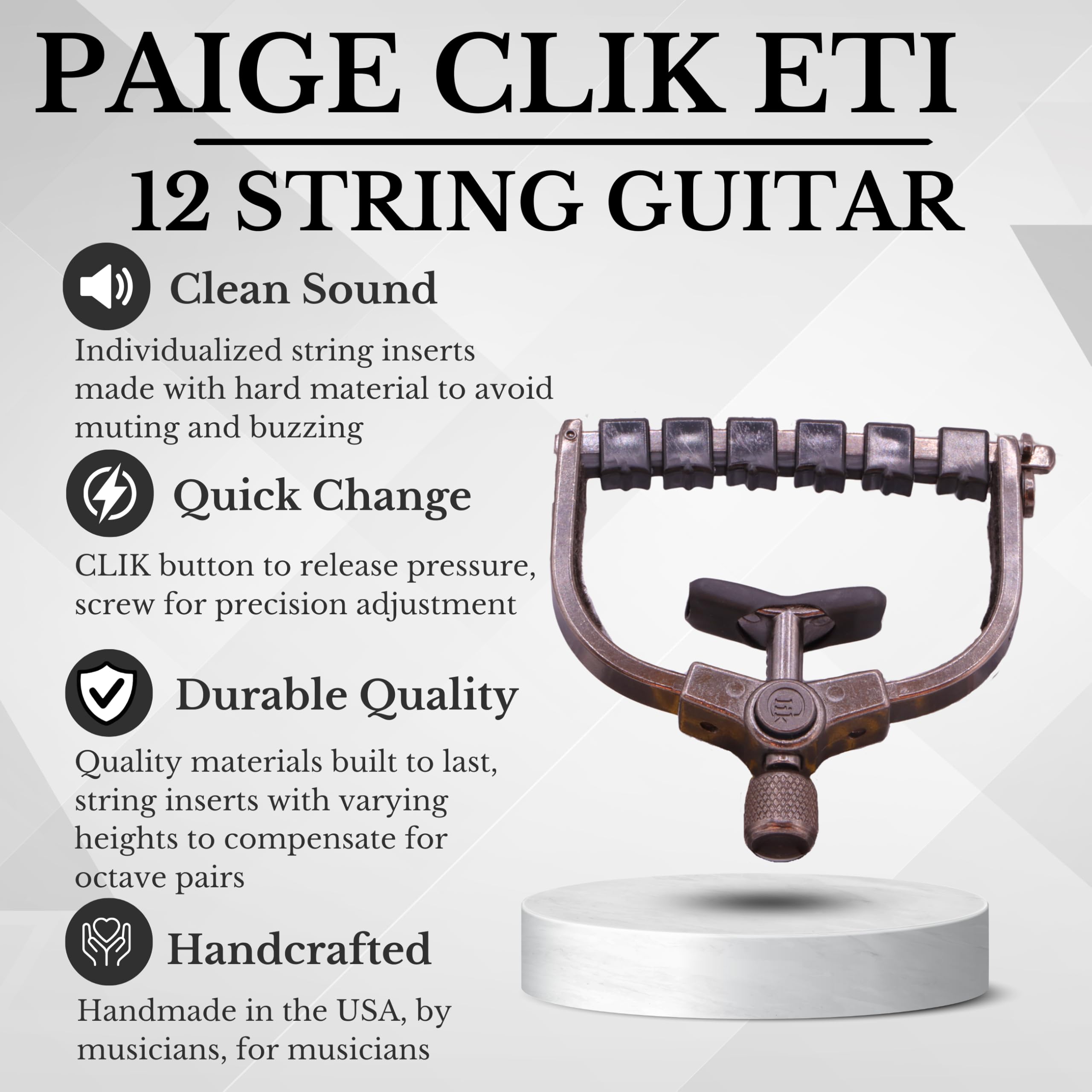 Paige Clik Capo PC-12-ETI 12-string
