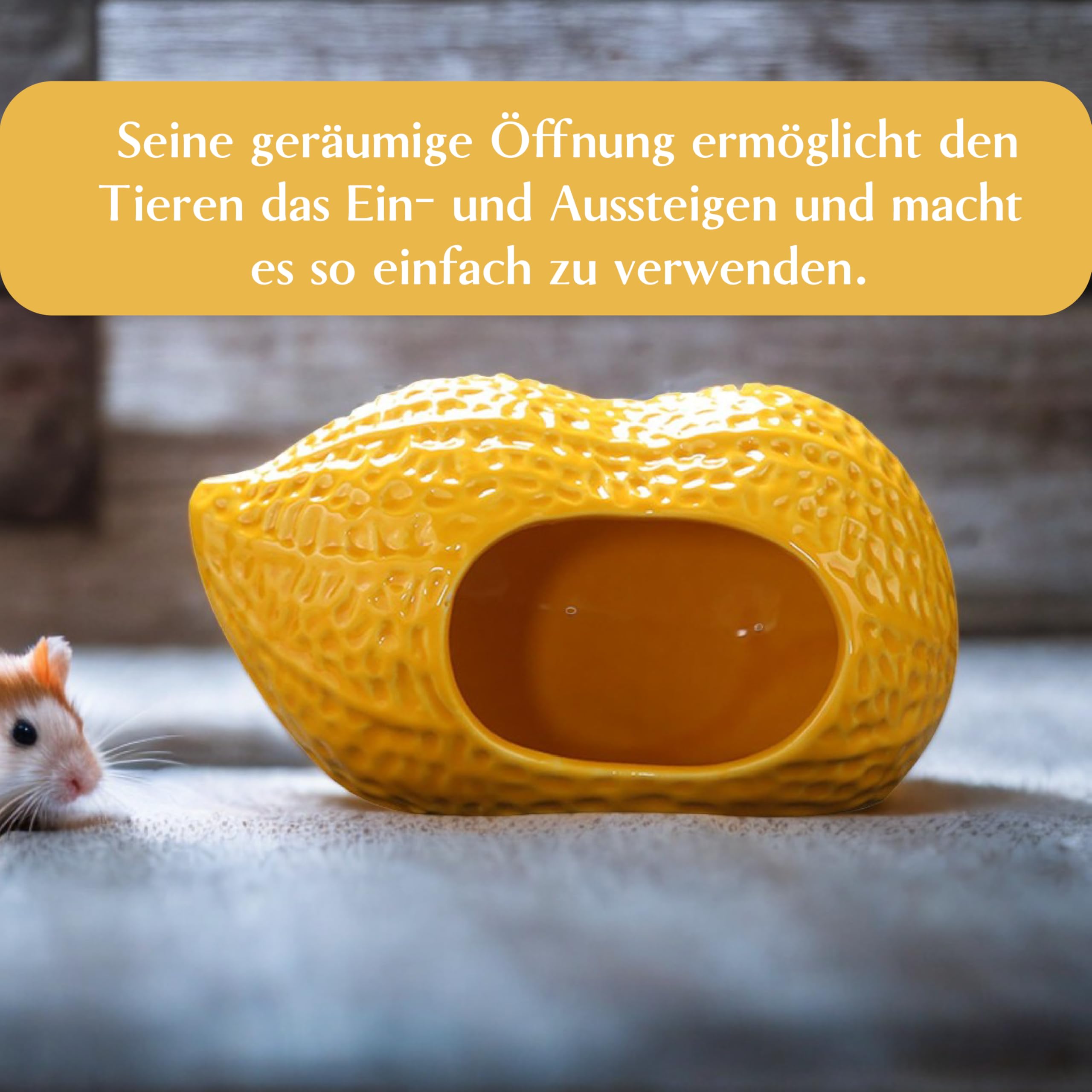 Ceramiczne gniazdo dla zwierząt domowych, gniazdo do spania dla zwierząt domowych, ceramiczne kryjówka dla małych zwierząt, chomik, gniazdo, małe zwierzęta, jaskinia, klatka dla jeża, szczurów