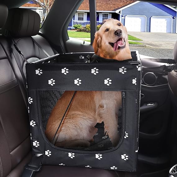 Beewarm Large Dog Car Seat for Large Dogs Booster Seat