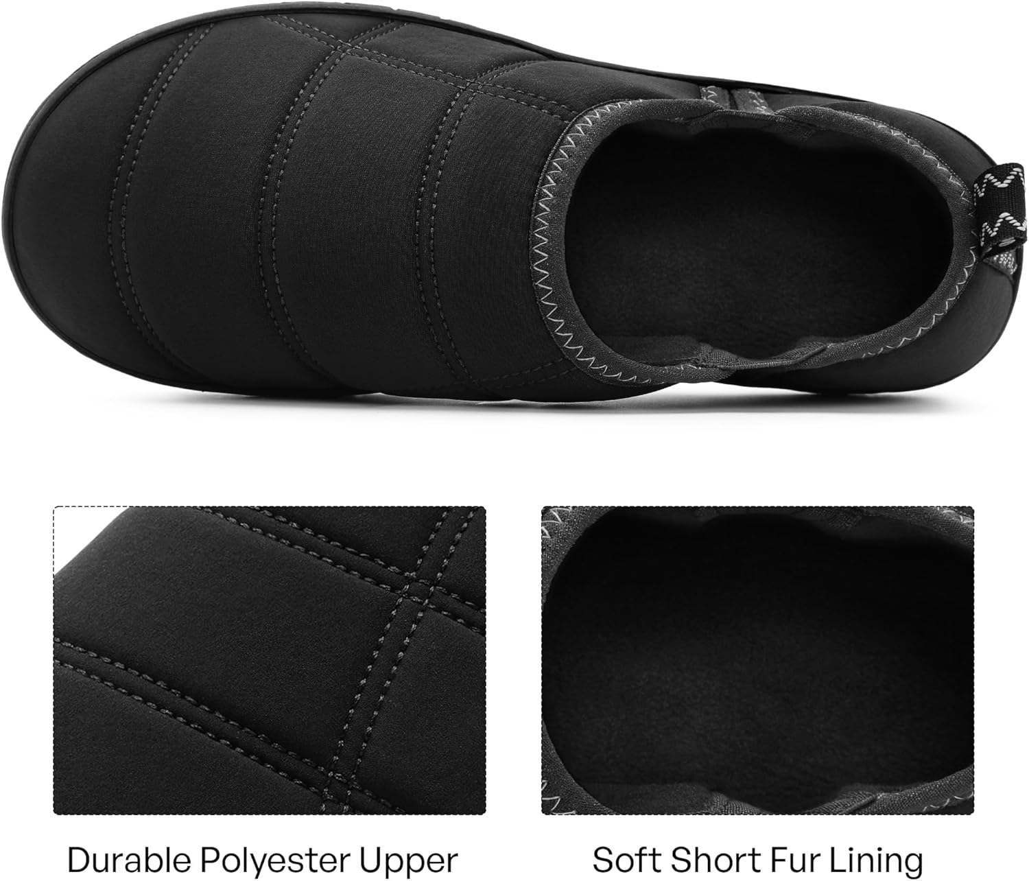 MIXIN Mens Slippers Indoor Outdoor Comfy Slip On Memory Foam House Shoes - Image 4