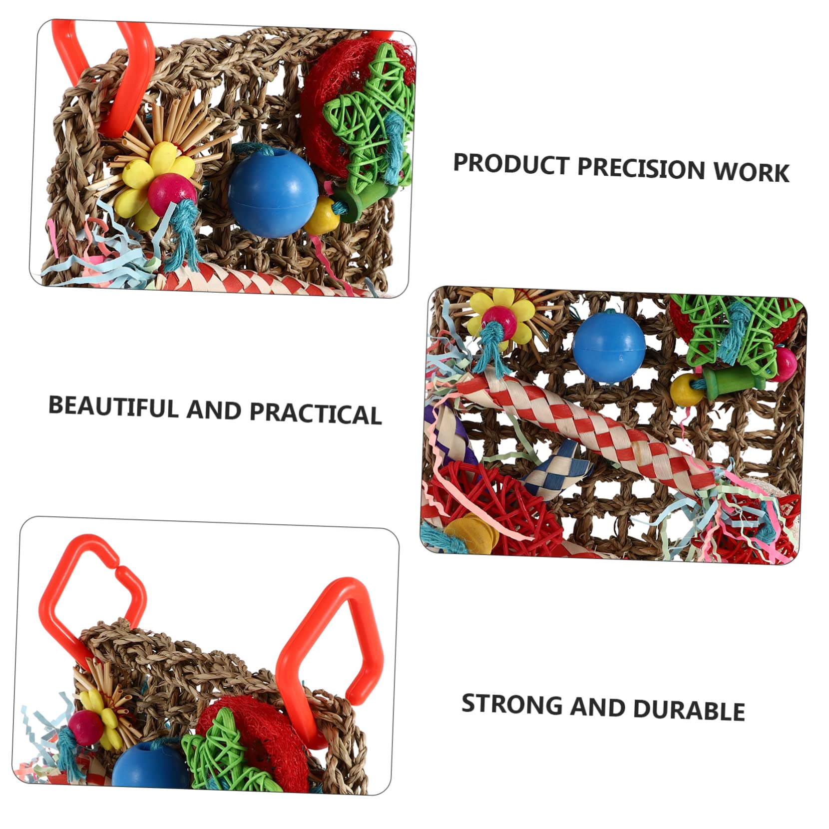 Sosoport 3stücke Parrot Shredder Toy Bissfestes Vogelspielzeug Aus Natürlichen Materialien Für Papageien Und Wellensittiche Zur Zahnpflege Und Beschäftigung Im Käfig