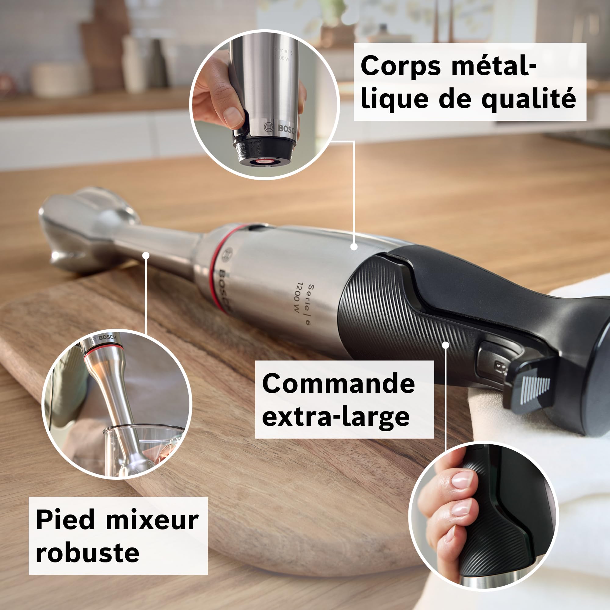 Bosch MSM6M652 ErgoMaster Série 6 - Mixeur plongeant,