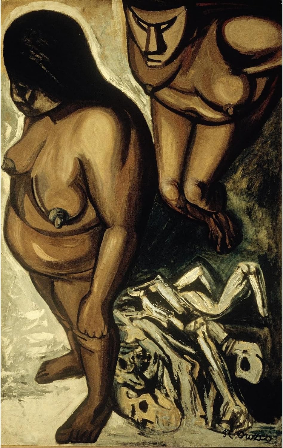 ArtDirect Indian Women, from the Los teules series (1947) Unframed Art Print Giclee Poster by José Clemente Orozco - Ready for Framing with Customization Sizes 6x10, 9x14, 13x20, 23x36, 30x48 and 38x60 inches