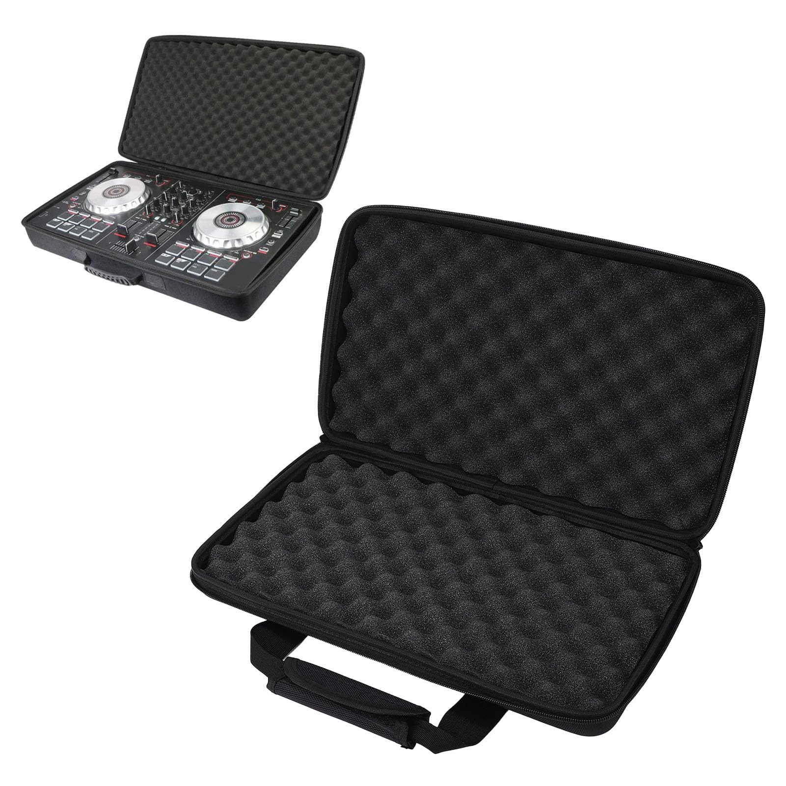 VBESTLIFE DJ Controller Storage Bag for Pioneer DDJ FLX4, 400, SB2, SB3, RB, Controller Guard, Double Zippers, Buffer Sponge