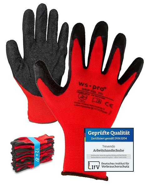 Trevendo WS-Pro Grip RSL Montagehandschuh (EN 388 Latex) Arbeitshandschuhe