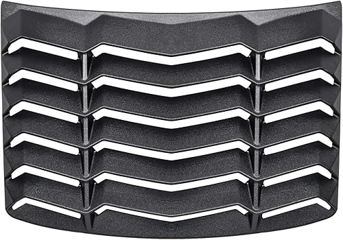 Vista 7 de Rejilla de ventana trasera para Chevrolet Chevy Camaro 2010 2011 2012 2013 2014 2015 cubierta de parabrisas ventilación GT estilo Lambo ajuste