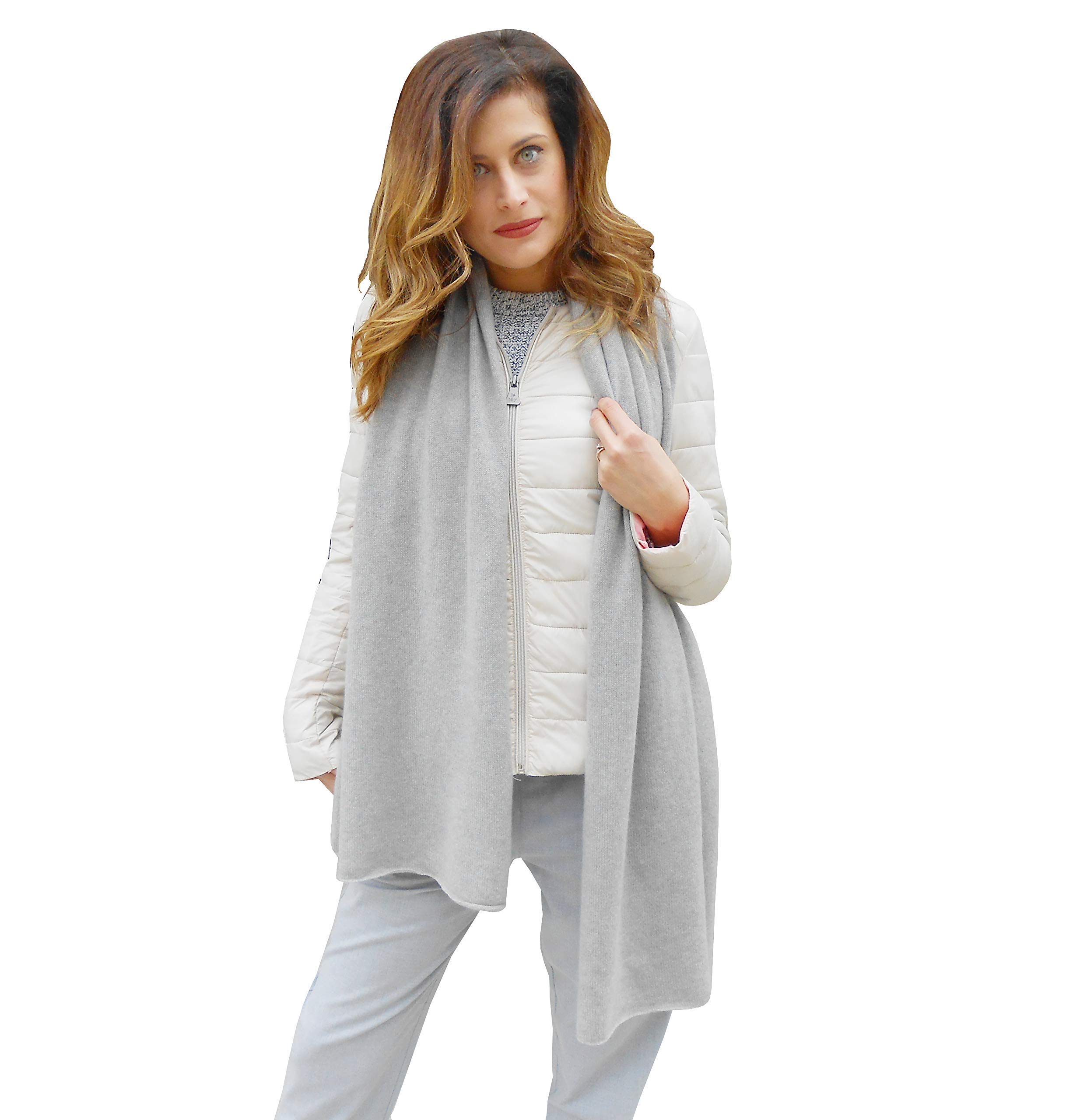 Sciarpa Stola Maxi Donna Invernale Cashmere 100% Grande Stola Molto Calda