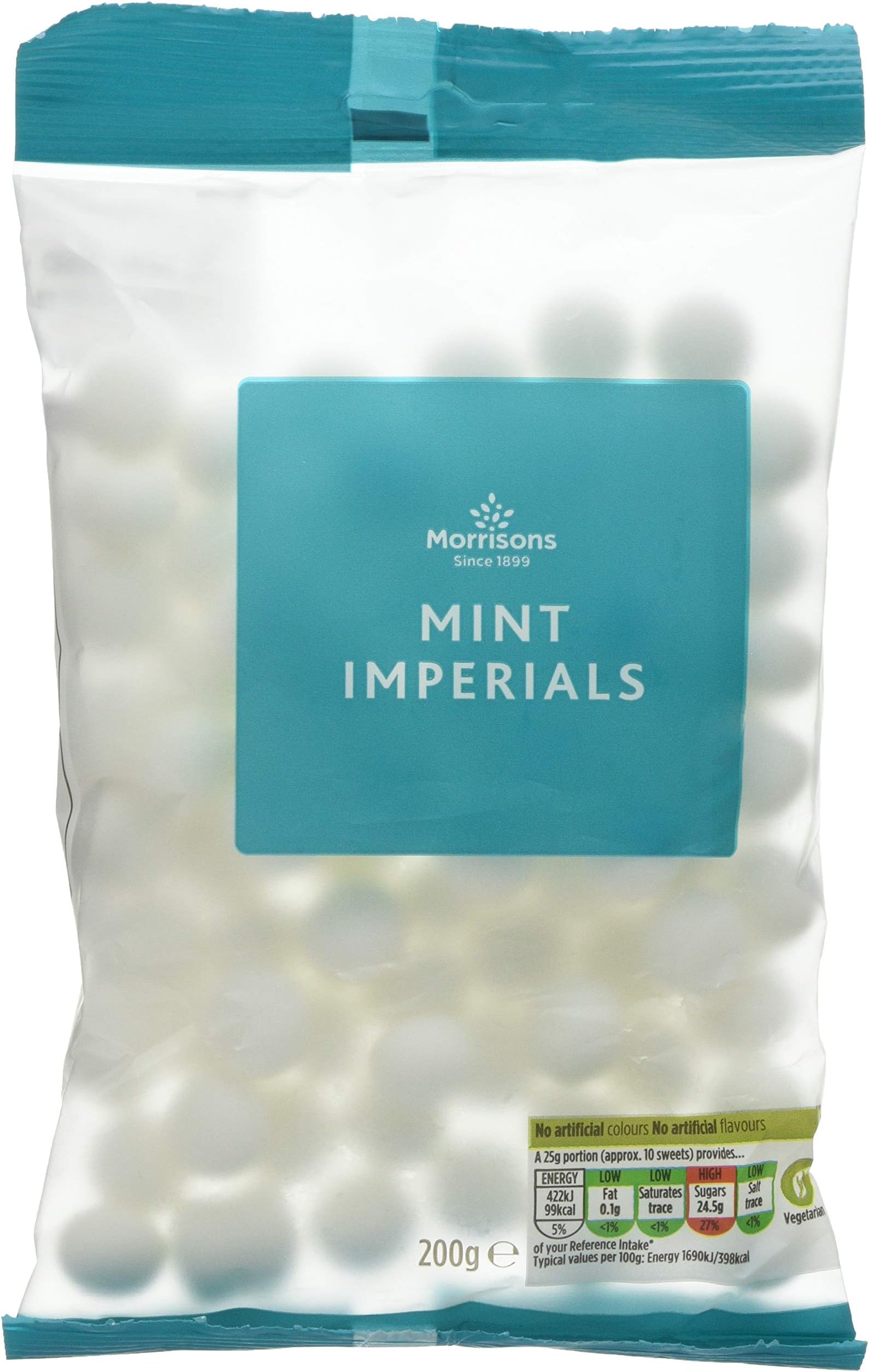 Morrisons Mint Imperials, 200 g, Pack of 16