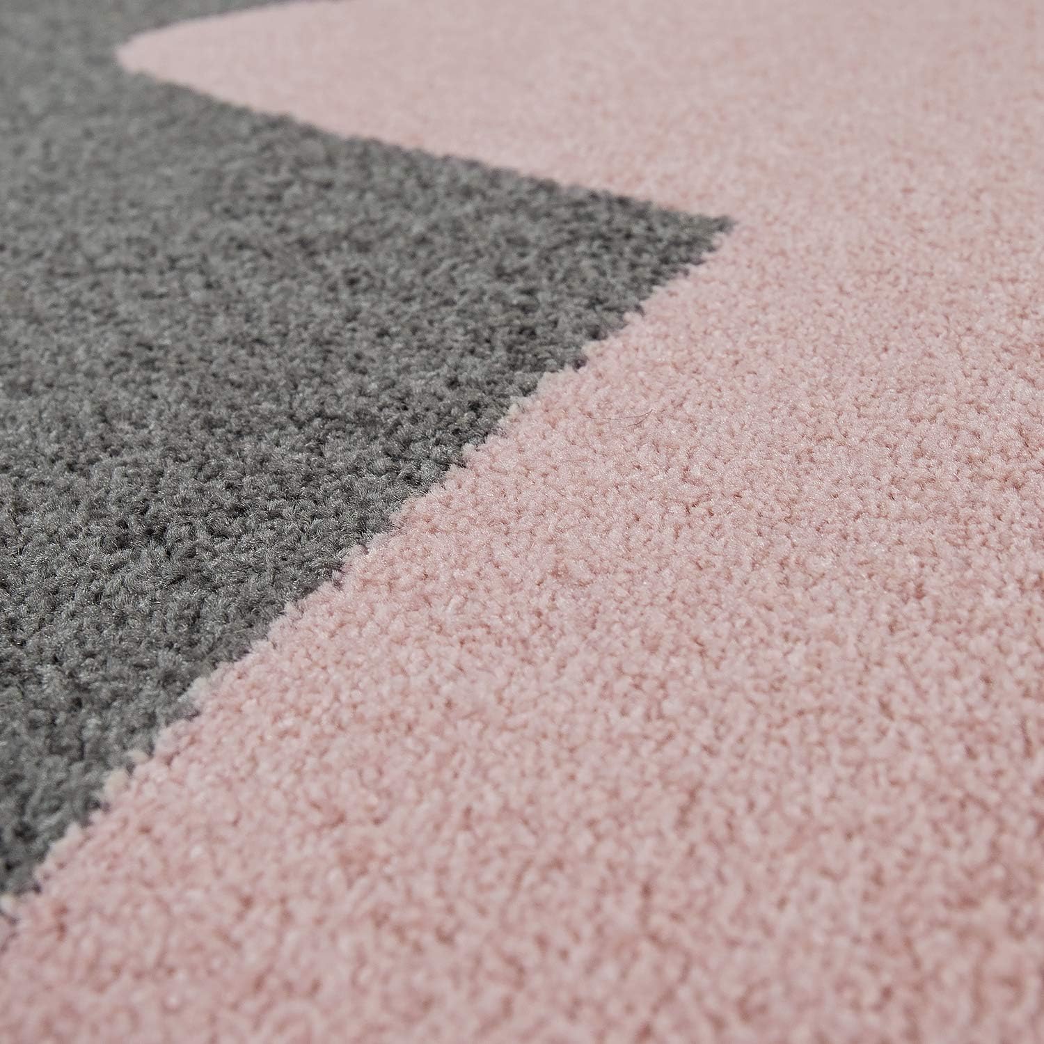 Paco Home Rug for Kids Room & Nursery Starry Sky Star Pattern in Dark Gray Pink, Size: 5'3" Round