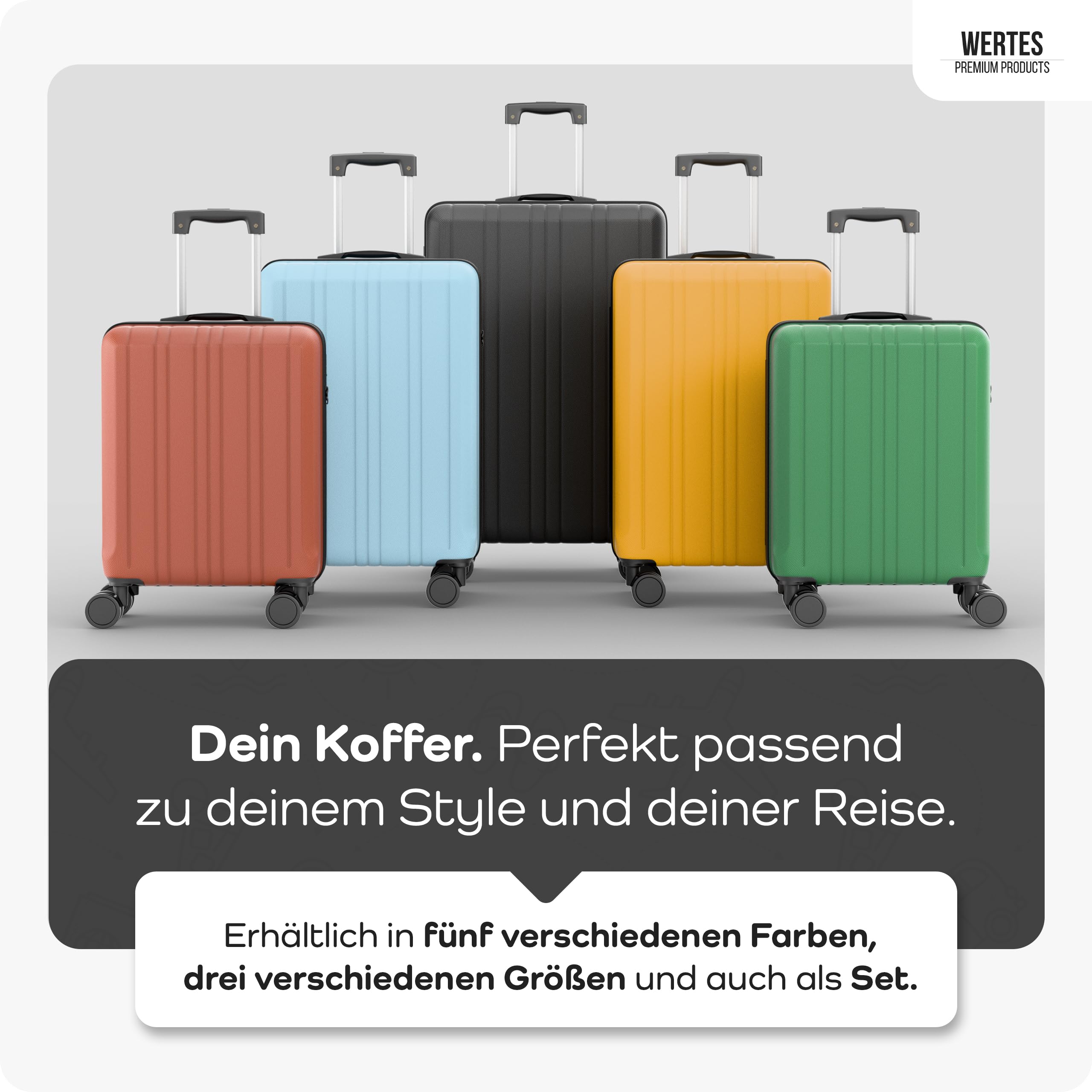 Handgepäck Koffer 55x40x20cm - 36L - TSA Schloss Koffer Handgepäcks mit Dopperollen, Reisekoffer, Handgepäck Trolley, Kabinenkoffer
