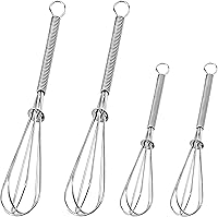 Vista 16 de Anaeat Juego de 4 batidores de cocina de silicona, perfectos para utensilios de cocina antiadherentes, batidora de leche y huevos para batir