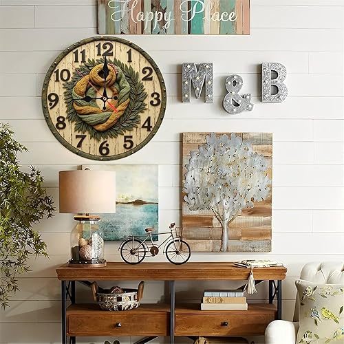 Miniatura 6 de Vintage Maple Wood Wall Clock for Home Office25cmx25cm