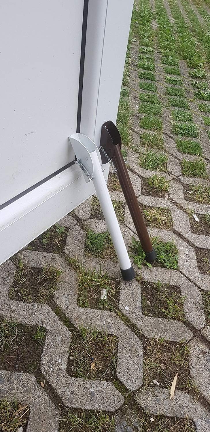Brown Spring Door Stop 300mm / 12" Metal Drivway Gate Stopper Garage Door Holder