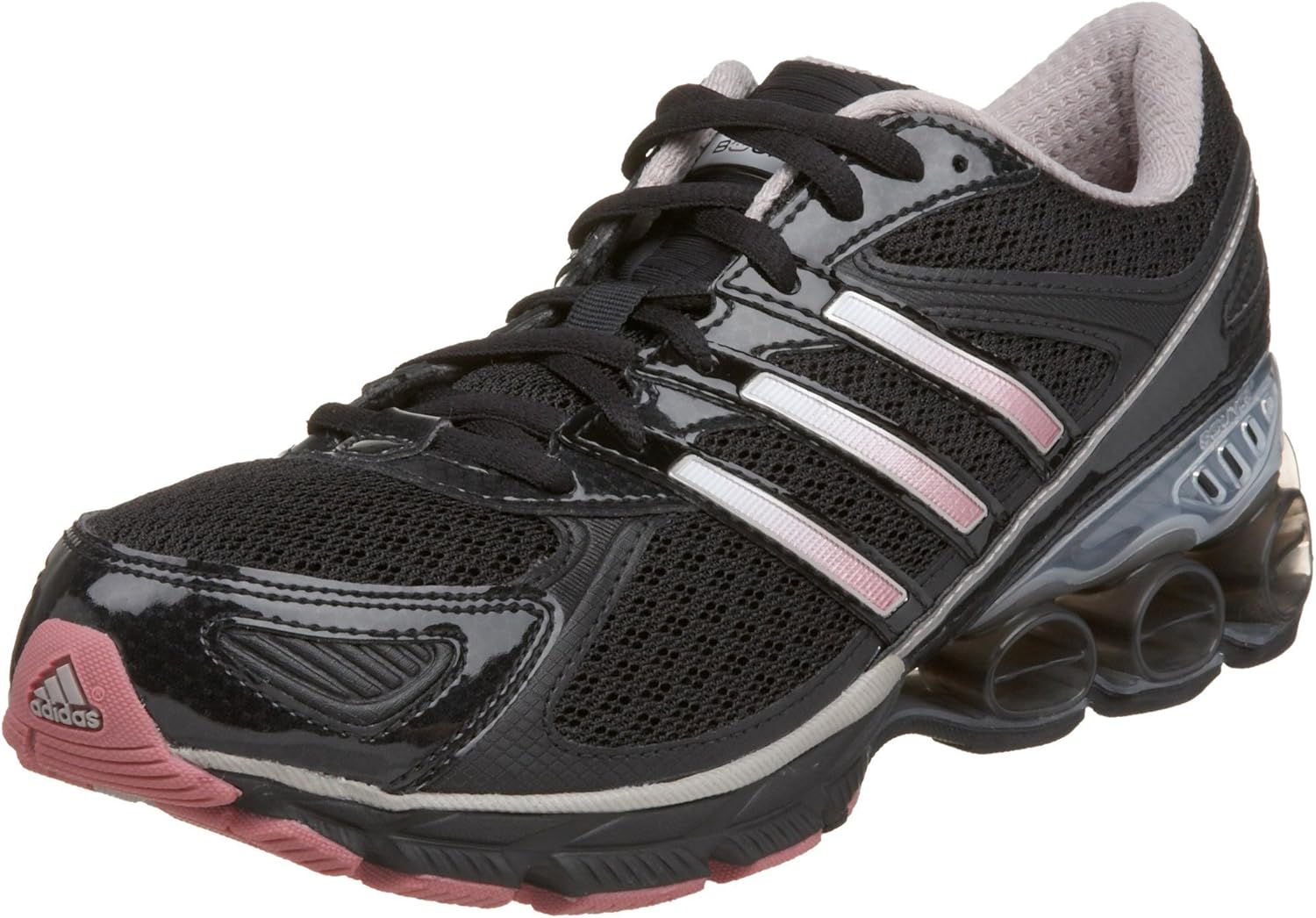 adidas Women's Kahona Microbounce Running Shoe,Black/Pink
