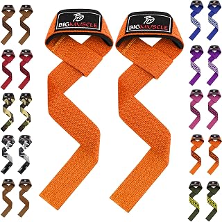 Big Muscle Wrist Straps for Weight Lifting - 24'' Lifting Straps for Weightlifting | Gym Wrist Wraps with Extra Hand Grips Support for Strength Training | Deadlifting