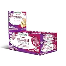 Equilibra Alimenti Proteici, Barrette Proteiche, Collagene Beauty Bar, 35% Proteine, 24x40g, Barrette con 2,5 g di Collagene, Low Sugar, High Protein, Senza Glutine, Gusto Frutti di Bosco