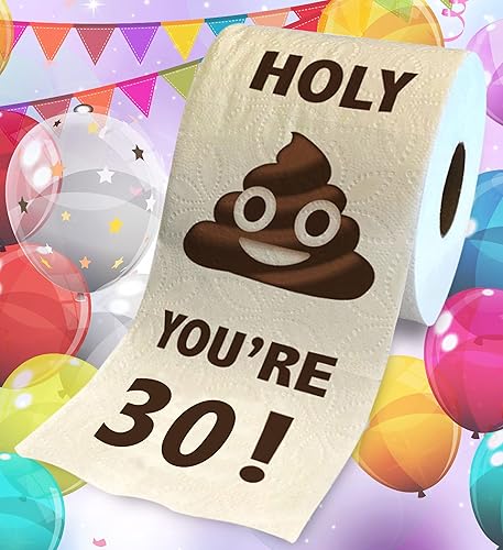 Miniatura 2 de Holy You're 30 Birthday - Papel higiénico para regalo de cumpleaños 30, divertido regalo de cumpleaños, broma de papel higiénico, novedad y únicos