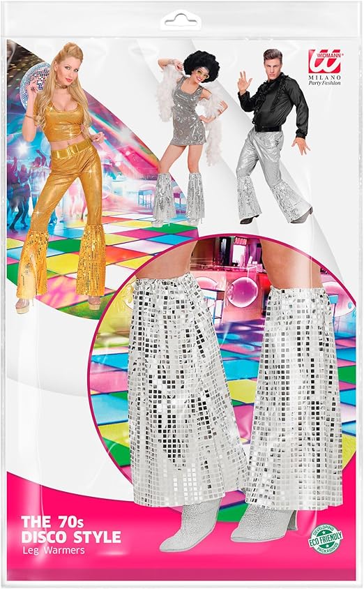 Scaldamuscoli Paillettes Anni '70 - Stile Disco Per Feste E Carnevale - Foto 4