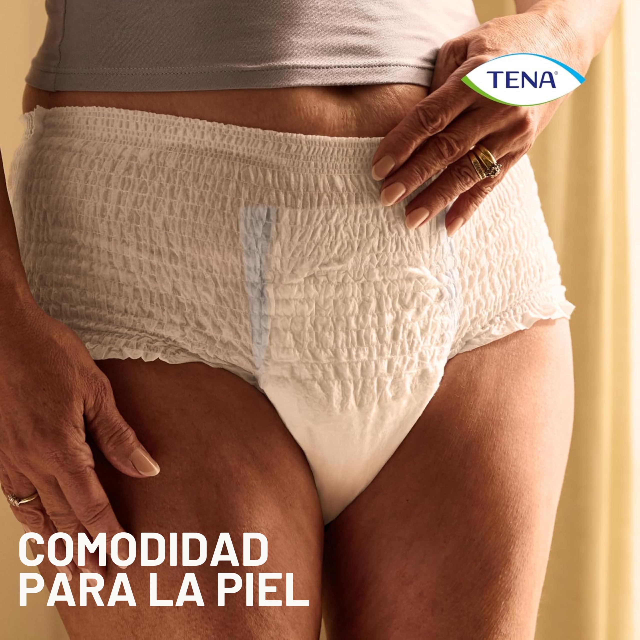 TENA Pants Plus XL – Pack Mensual de 48 Unidades (4 x 12) – Ropa Interior Absorbente para Incontinencia Moderada a Fuerte – Talla Extra Grande (120-160 cm) y Control de Olor