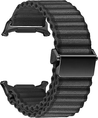Perforated Model Trail Loop Soft and Lightweight Fabric Cord Compatible with Teknoft Samsung Galaxy Watch Ultra 47mm