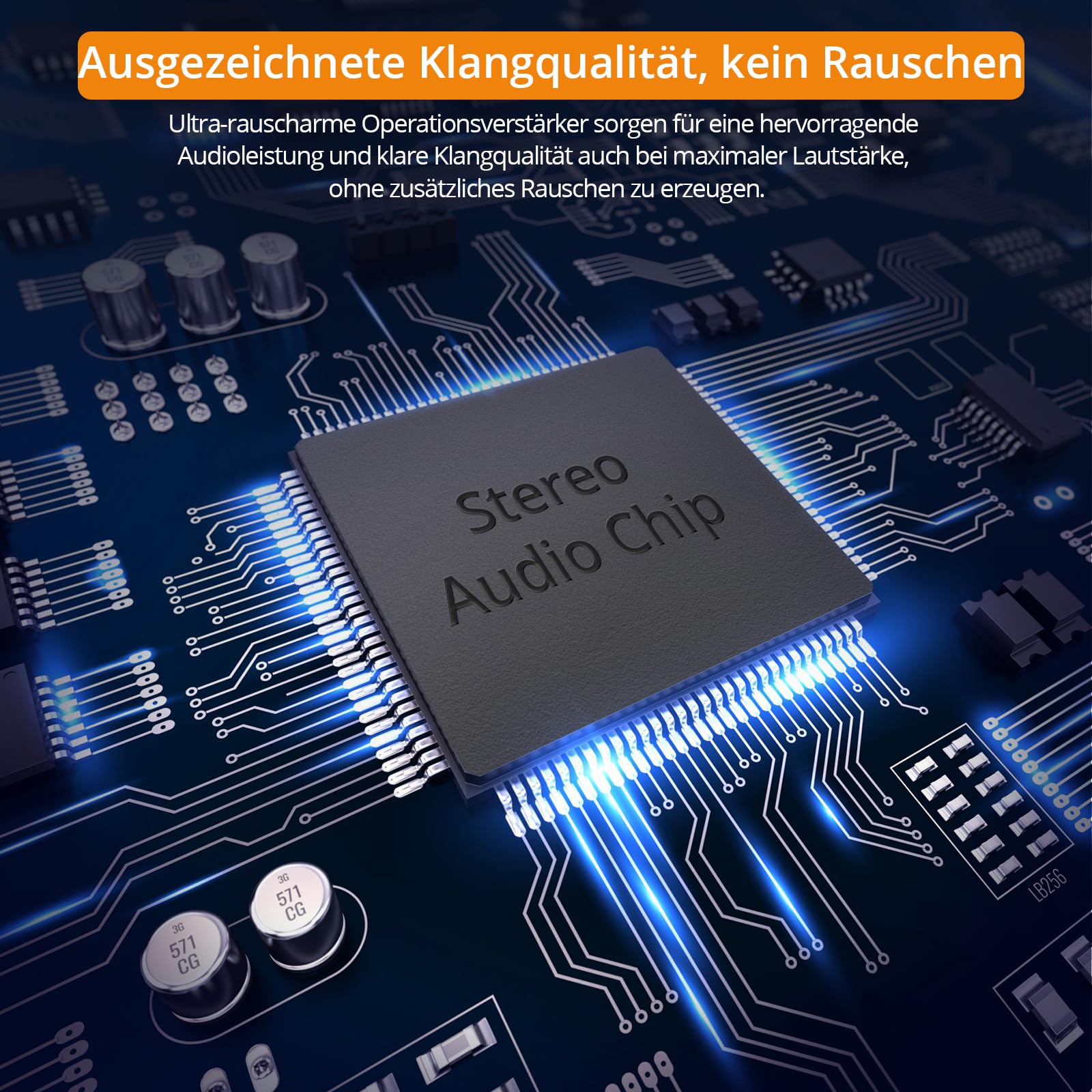 Neoteck 4 Kanal Kopfhörerverstärker Metall-Stereo-Audio-Verstärker mit Lautstärkeregler 3,5 mm Audiokabel 4-Kanal Mono/Stereo-Audioverstärker für Aufnahme/Mischung/Musikpraxis