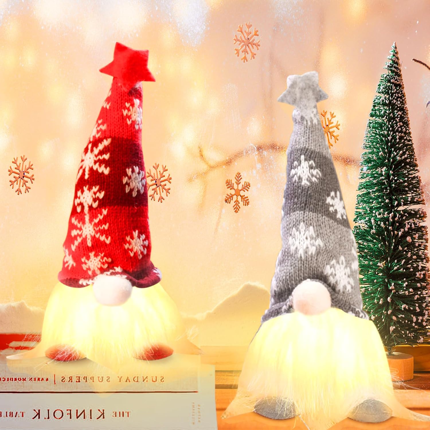 2 PCS Christmas Gnome Plush Doll, Christmas Gnomes