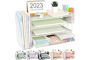 Gianotter Paper Letter Tray Organizer with File Holder