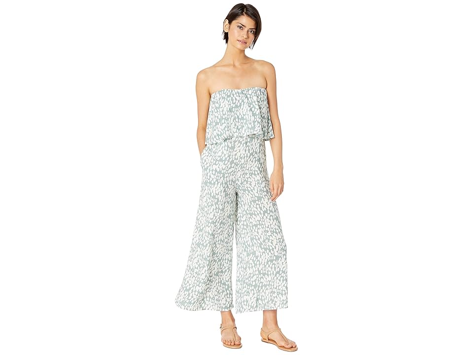 

L*Space Paulina Jumper Cover-Up (Stone Steps) Women's Swimsuits One Piece, Blue