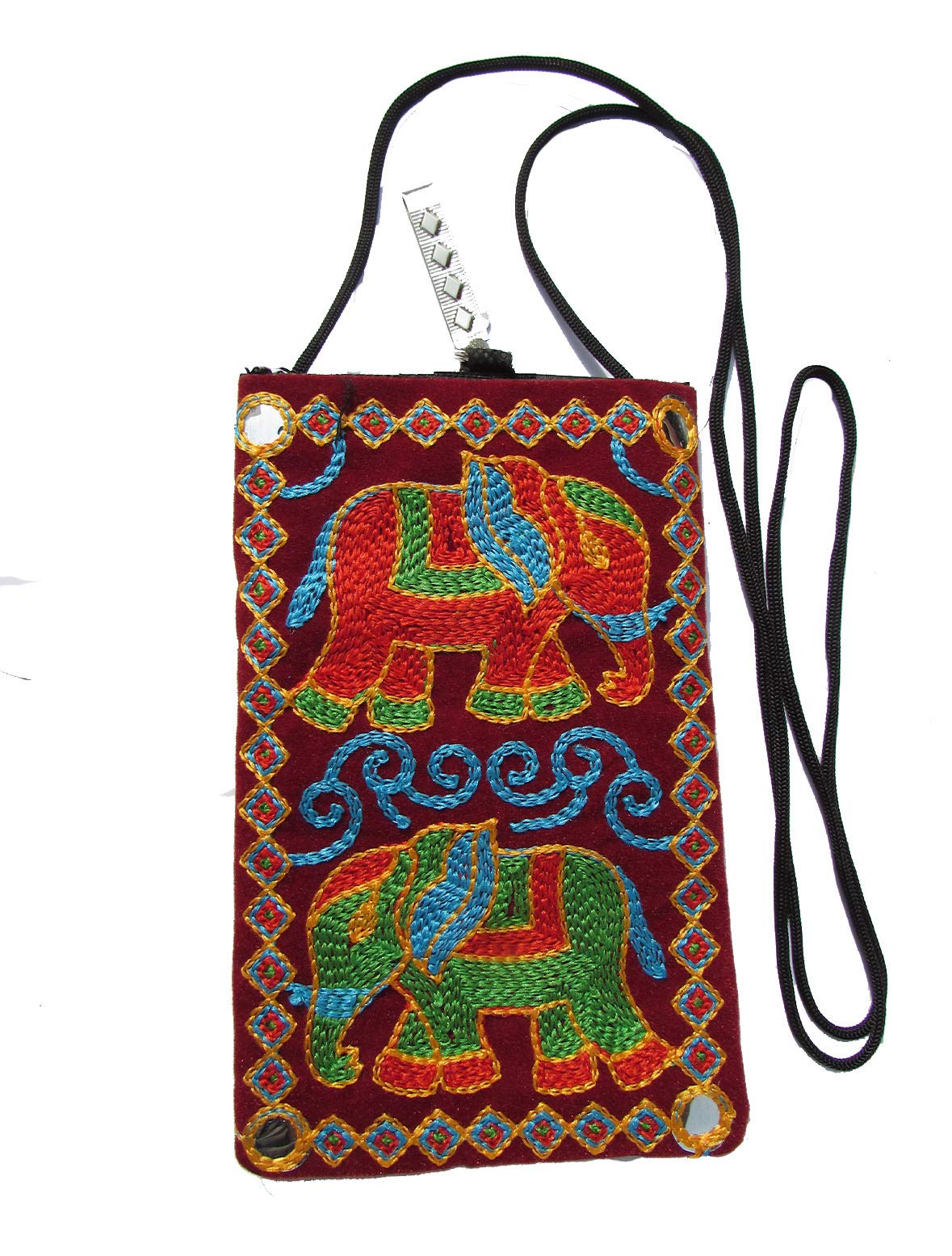 Avneesh Canvas and Cotton Traditional Mobile Pouch Womens Wallet with Saree Waist Clip (Multicolour; 12 x .5 x 20 cm) (B07G8GX3Z2) Amazon Price History, Amazon Price Tracker