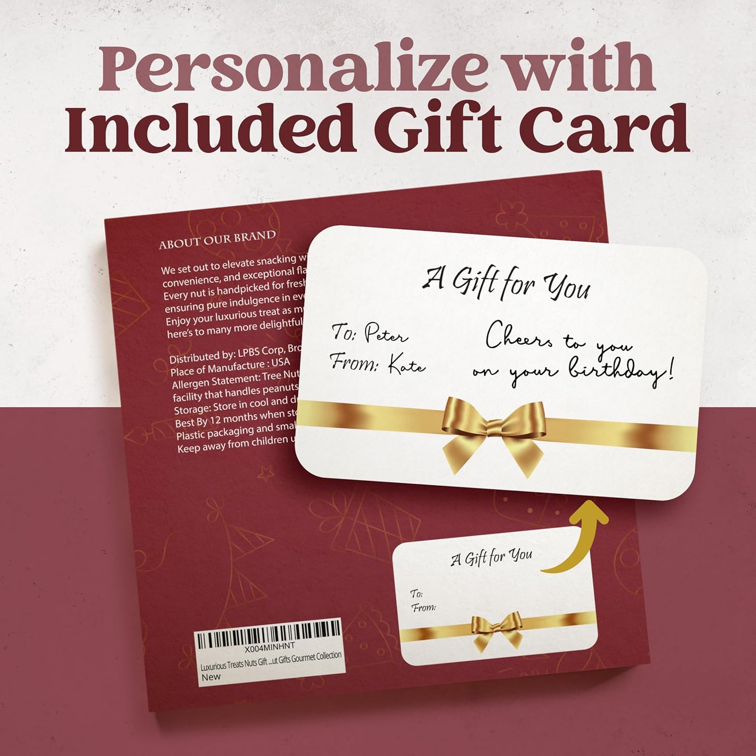 Luxurious Treats Nuts Gift Basket, Happy Birthday Nut Gifts Gourmet Collection Healthy Food Box Mixed Cravings Platter Tray Sampler Assortment Mix for Men Women - Image 7