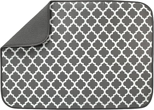 S&T INC. Tapete escurreplatos de microfibra absorbente -