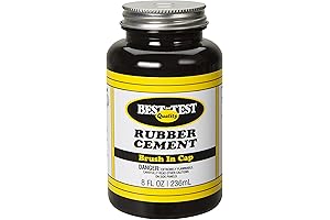 Best-Test Rubber Cement 8OZ Jar: Adhesive to Secure Your Crafting Projects