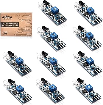 Amazon.com: OSOYOO 10PCS IR Obstacle Avoidance Sensor Module for ...