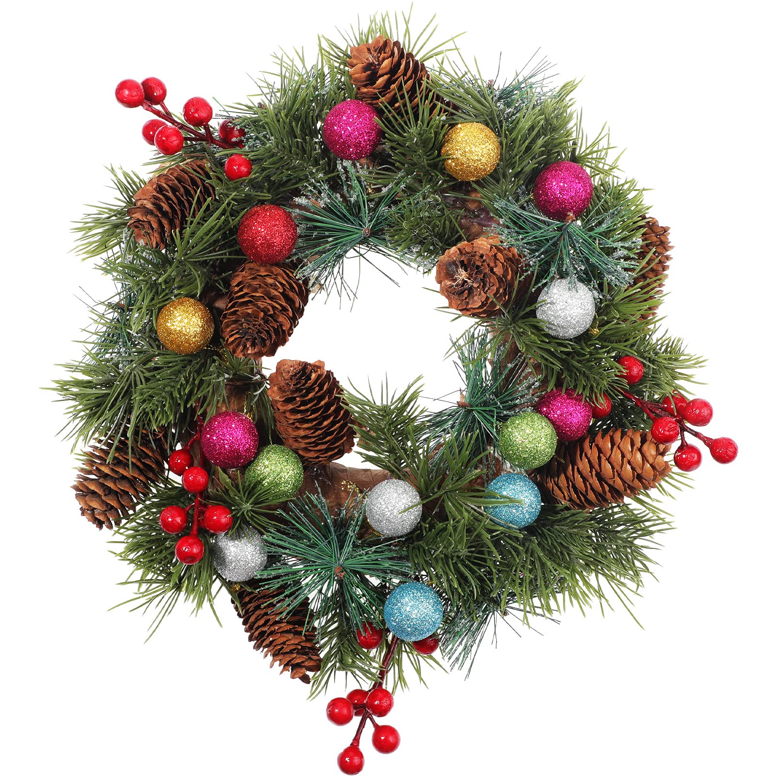 UXORSN Mini-Weihnachtskugeln 16mm - 72 Stück In 8 Glitzerfarben Für Baumdekoration