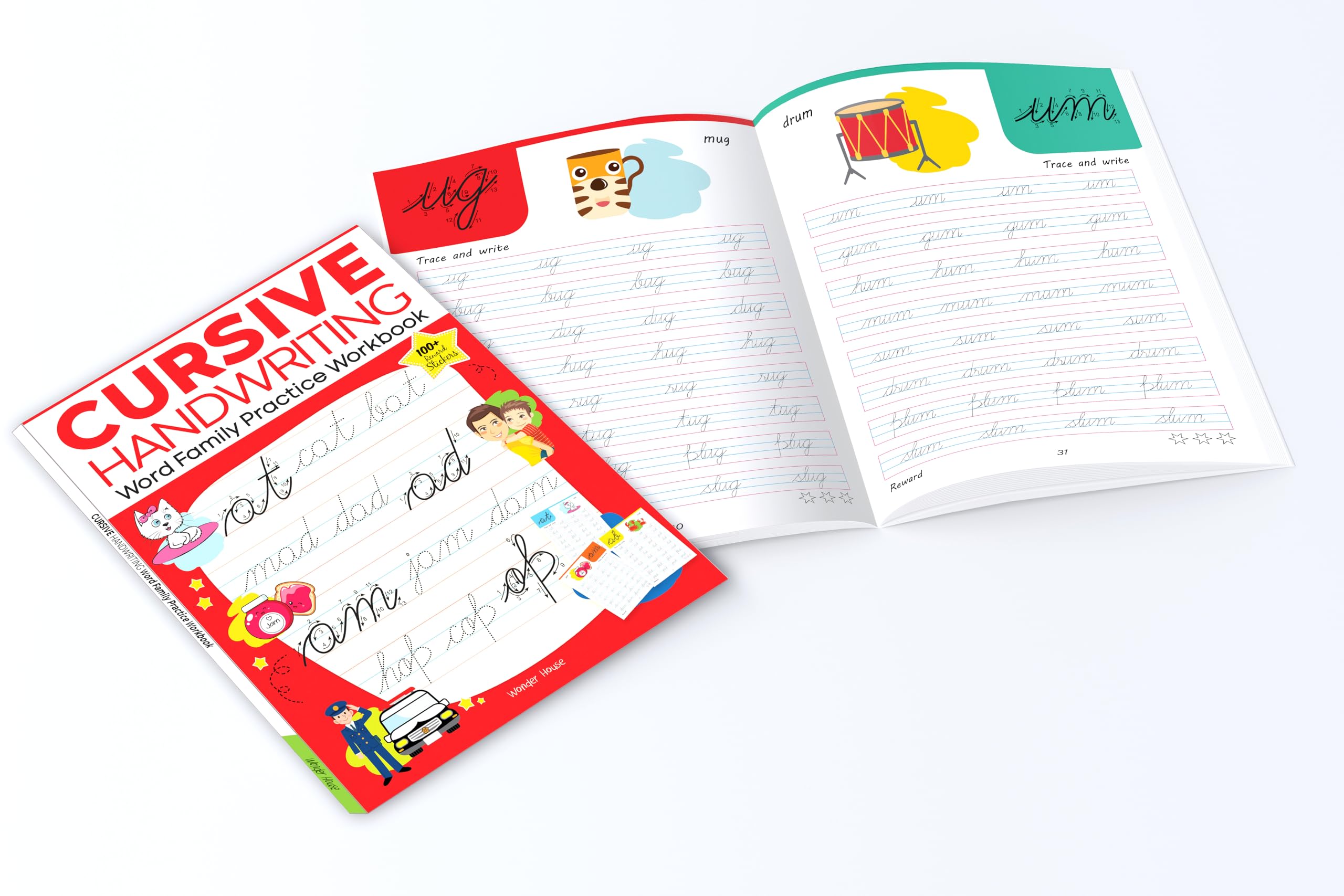 Cursive Handwriting - Word Family: Practice Workbook For Children 2