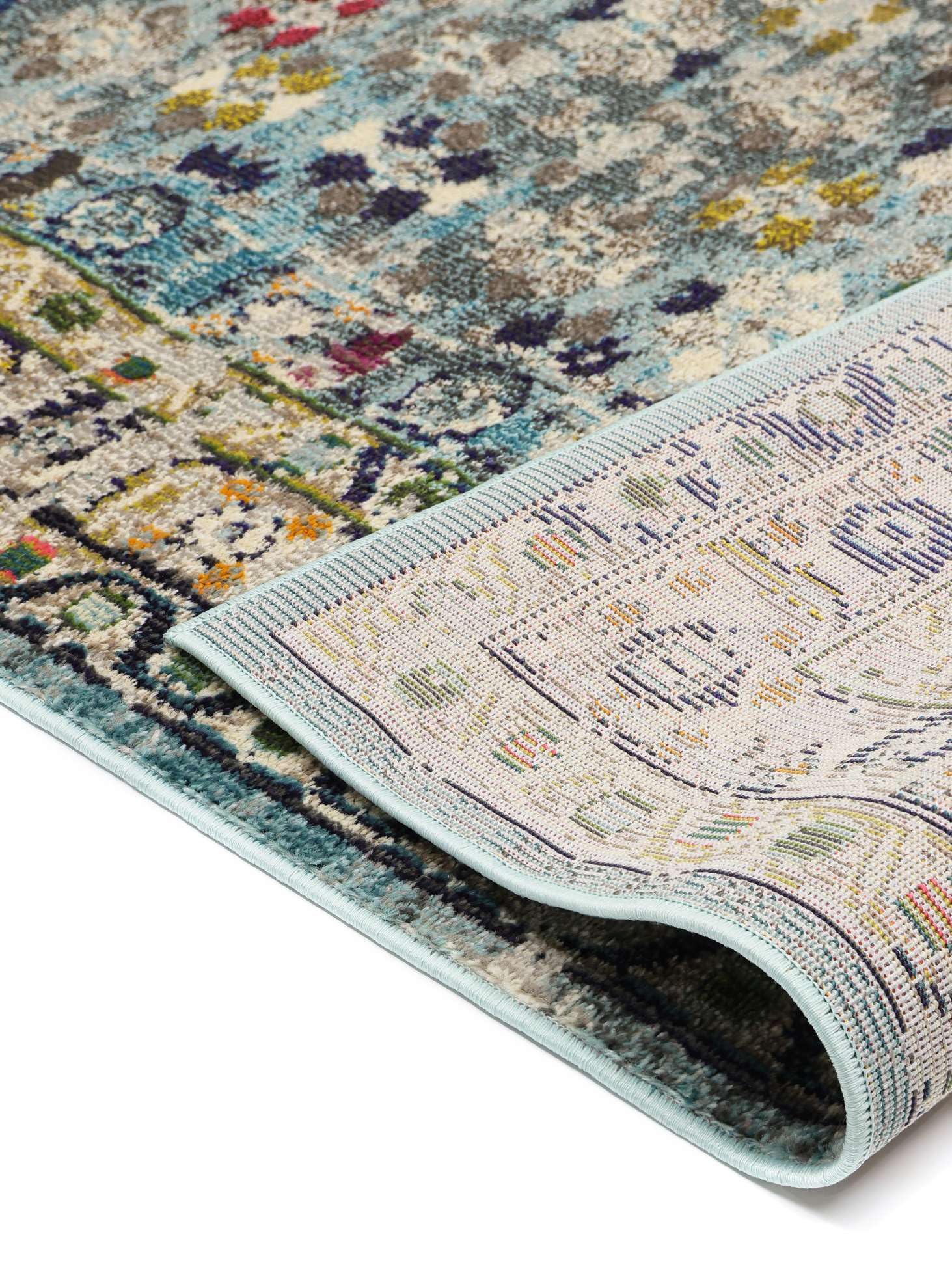 RugVista Chillon Tapis, 160 x 230 cm, Clair Bleu/Multi